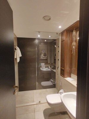 Bathroom in 3.5 BHK Apartment at Panchshil Towers, Kharadi – for Rent