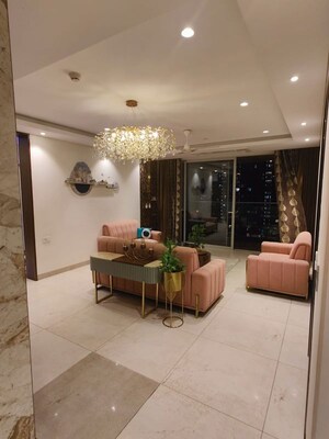 Living Room in 3.5 BHK Apartment at Panchshil Towers, Kharadi – for Rent