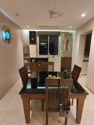 Dining area in 3.5 BHK Apartment at Panchshil Towers, Kharadi – for Rent