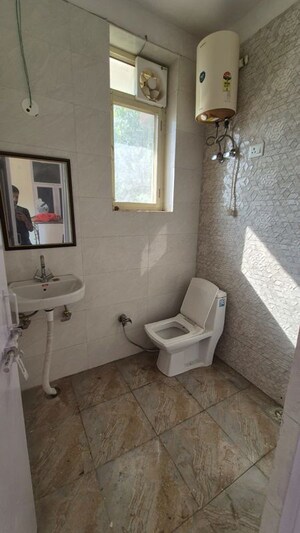 Bathroom in 3 BHK Apartment at Sector 7 Dwarka – for Rent