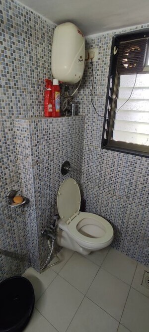 Bathroom in 2 BHK Apartment at Ankur Building, Malad West – for Rent