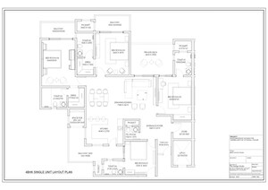Floor Plan in 4 BHK Apartment at Sector 83 A – for Sale