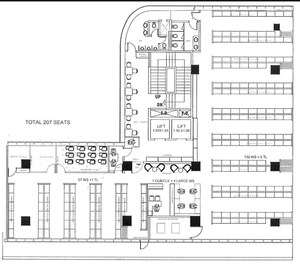Floor Plan in  Office Space at Ramdev Plaza, Mira Road – for Rent