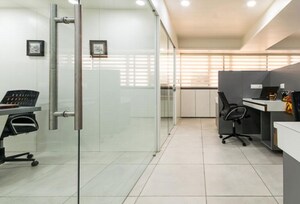 Bathroom in  Office Space at Prahlad Nagar – for Rent