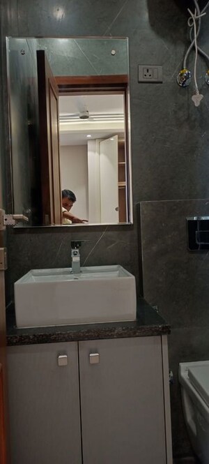 Bathroom in 3 BHK Builder Floor at Chittaranjan Park – for Sale