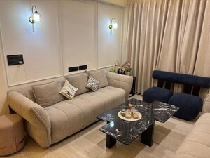 Living Room in 3 BHK Builder Floor at Uppal Southend, Sector 49 – for Rent