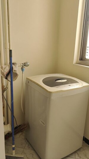 Bathroom in 3 BHK Apartment at Sai Dwarkamai CHS, Kondhwa – for Rent