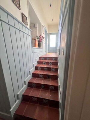 Staircase in 4 BHK Apartment at Omaxe New Chandigarh, North Mullanpur – for Sale