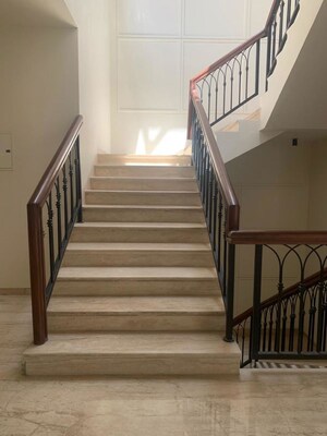 Staircase in 4 BHK Apartment at Omaxe New Chandigarh, North Mullanpur – for Sale