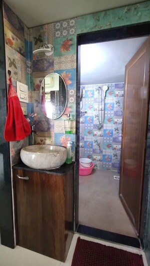 Bathroom in 1 BHK Apartment at Nilesh Apartment Naupada, Naupada – for Sale