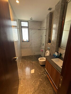 Bathroom in 3 BHK Apartment at Purvanchal Royal Park, Sector 137 – for Rent