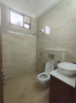 Bathroom in 3 BHK Apartment at Malviya Nagar – for Rent