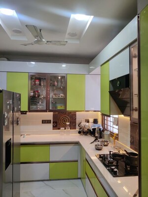 Kitchen in 4 BHK Builder Floor at Shyam Park Extension – for Sale