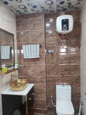 Bathroom in 4 BHK Builder Floor at Shyam Park Extension – for Sale
