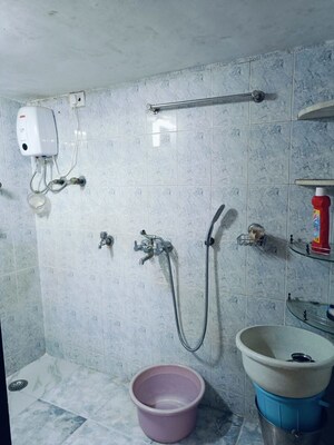 Bathroom in 1 BHK Apartment at Adinath CHS Antop Hill, Antop Hill – for Rent