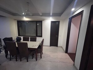 Dining area in 3 BHK Builder Floor at Chittaranjan Park – for Rent