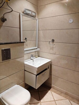 Bathroom in 3 BHK Builder Floor at Greater Kailash I – for Rent