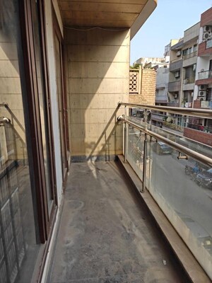 Balcony in 3 BHK Builder Floor at Greater Kailash I – for Rent
