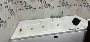 Bathroom in 1 RK Builder Floor at Defence Colony – for Rent