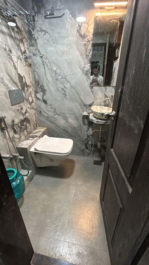 Bathroom in  Office Space at Bhiku Building, Prabhadevi – for Rent