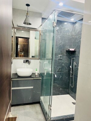 Bathroom in 3 BHK Apartment at AWHO Sujjan Vihar, Sector 43 – for Rent