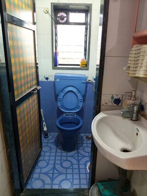 Bathroom in 1 BHK Apartment at Kamlesh CHS, Kopri – for Rent