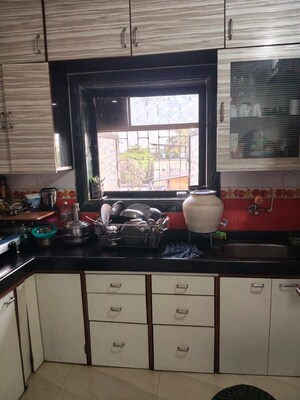 Kitchen in 1 BHK Apartment at Kamlesh CHS, Kopri – for Rent