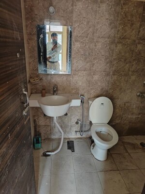 Bathroom in 3 BHK Apartment at Crossing Republik, Crossing Republic – for Sale