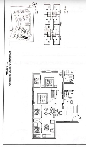 Floor Plan in 2 BHK Apartment at Sobha Dream Gardens, Thanisandra Main Road – for Sale
