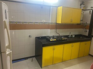 Kitchen in 3 BHK Apartment at Vasant Valley Complex, Malad East – for Sale