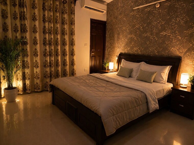 Bedroom, vip road 3 Bedroom 1550 Sq.Ft. Apartment In Vip Road Zirakpur 10383147