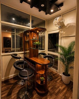 Dining area in 3 BHK Apartment at Vip Road – for Rent