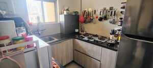 Kitchen in 1 BHK Apartment at Hiranandani Estate, Ghodbunder Road – for Rent
