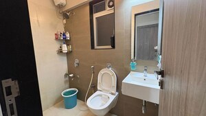 Bathroom in 1 BHK Apartment at Ashar Metro Towers, Vartak Nagar – for Sale