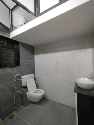 Bathroom in 2 BHK Apartment at The Blue Diamond, Mulund West – for Rent