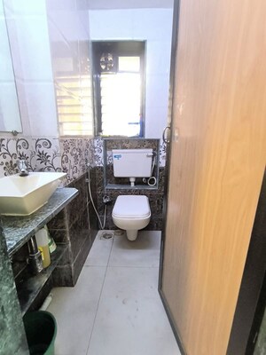 Bathroom in 1 BHK Apartment at Manali Building, Malad West – for Rent