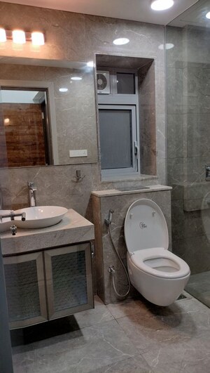 Attached Bathroom in 3 BHK Apartment at Oberoi Realty Esquire, Goregaon East – for Rent