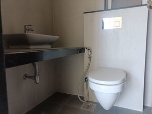 Bathroom in 3 BHK Apartment at Sheth Zuri, Laxmi Nagar – for Rent