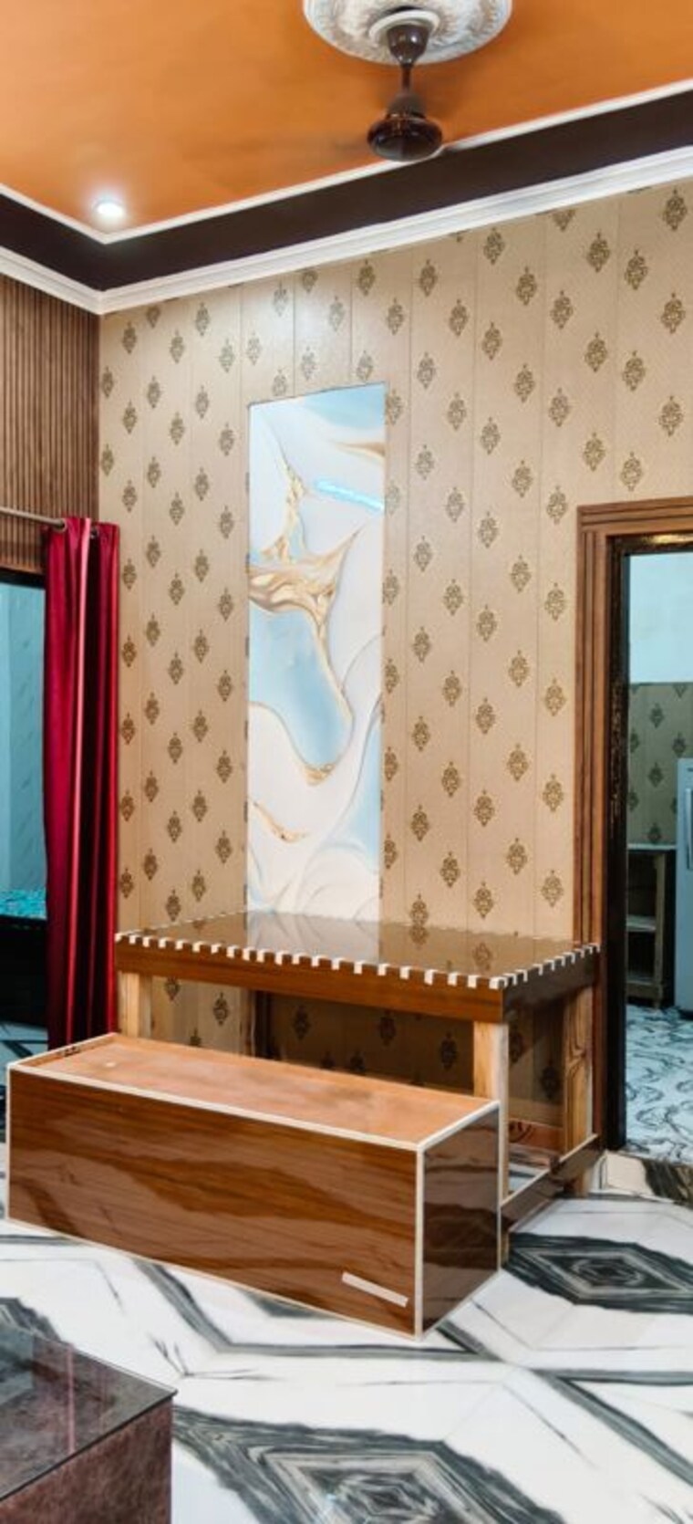 Kitchen, chaitanya vihar 2 Bedroom 950 Sq.Ft. Builder Floor In Chaitanya Vihar Vrindavan 10383498