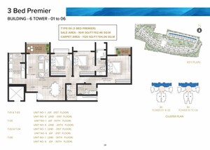 Floor Plan in  Apartment at Meridian Park At The Prestige City, Sarjapur Road – for Sale