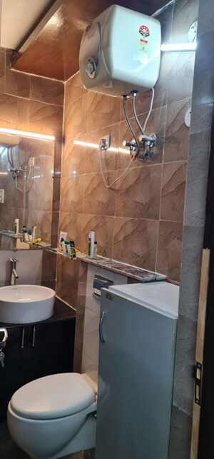 Bathroom in 3 BHK Builder Floor at Sushant Lok I – for Rent