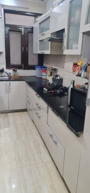 Kitchen in 3 BHK Builder Floor at Sushant Lok I – for Rent