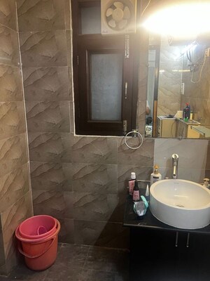 Bathroom in 3 BHK Builder Floor at Sushant Lok I – for Rent