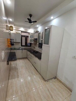 Kitchen in 3 BHK Builder Floor at Sushant Lok I – for Rent