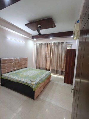Bedroom in 3 BHK Builder Floor at Sushant Lok I – for Rent