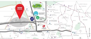 3.5 BHK Apartment – Map Location View at M3M Mansion, Sector 113 - for Sale