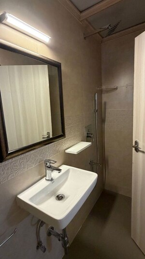 Bathroom in 3 BHK Apartment at Miramar – for Rent