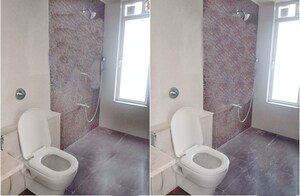 Bathroom in 3 BHK Apartment at Omkar Alta Monte, Malad East – for Rent
