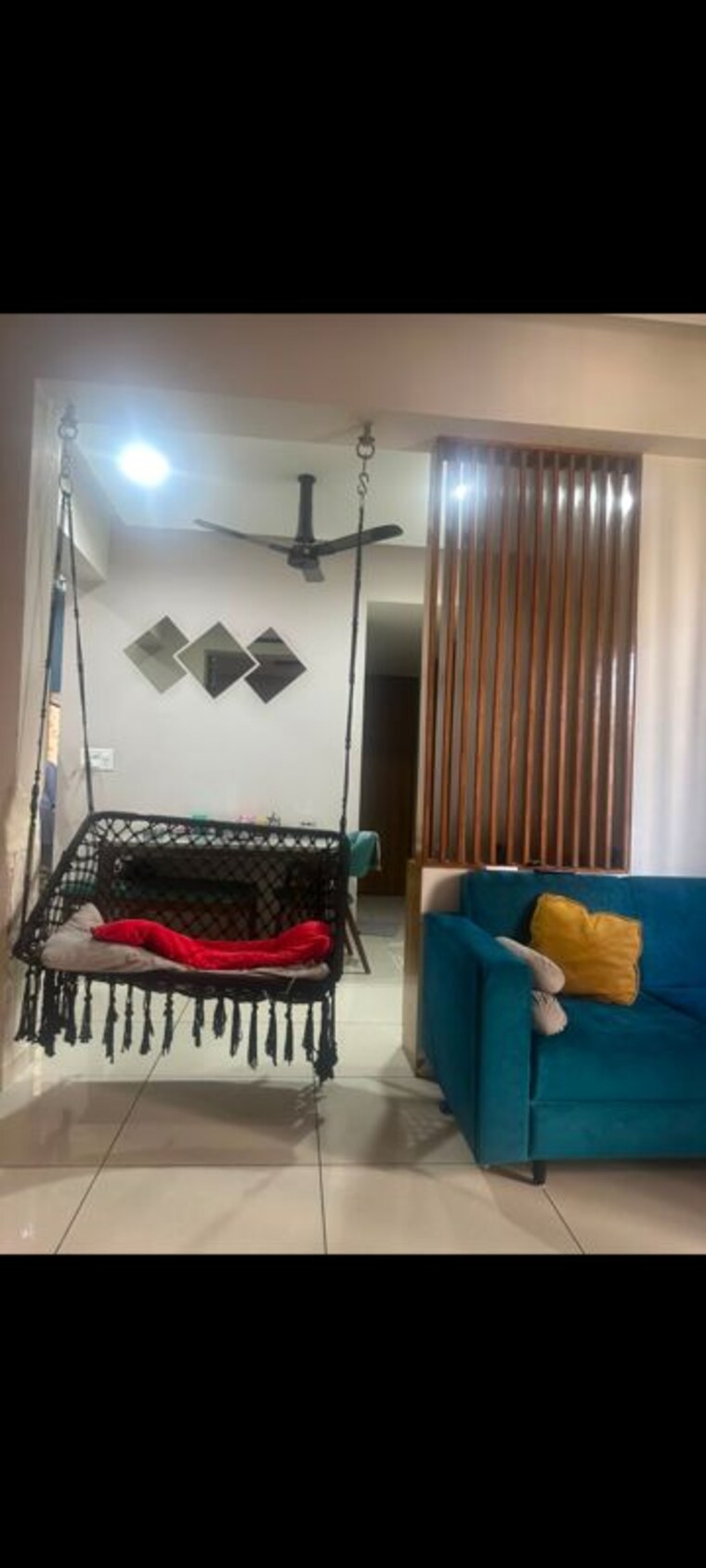Living Room, goyal-orchid-blues 3 Bedroom 1525 Sq.Ft. Apartment In Shela Ahmedabad 10383866