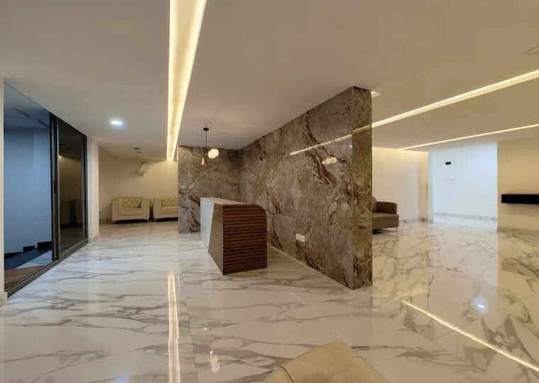 Living Room, akshaja-insignia 3 Bedroom 1800 Sq.Ft. Apartment In Narsingi Hyderabad 10383909